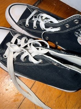 Converse Black and White High Top Kids Sneakers